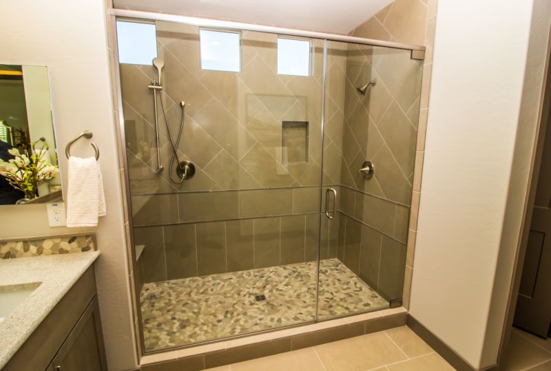 Rainfall Shower and Glass Enclosure